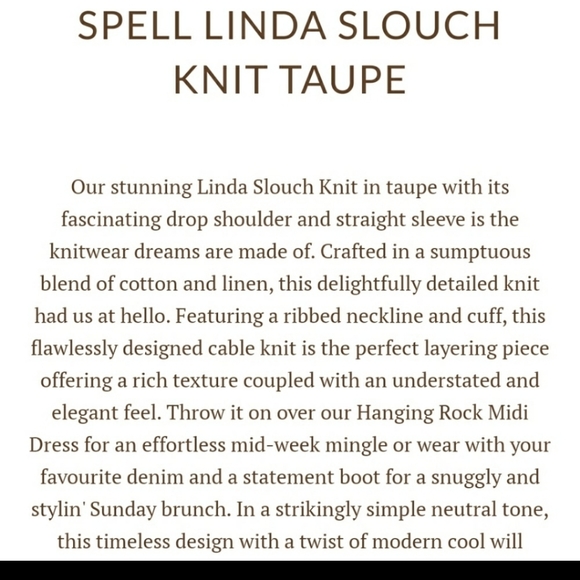 Spell Linda Slouch Knit Sweater - Picture 4 of 11